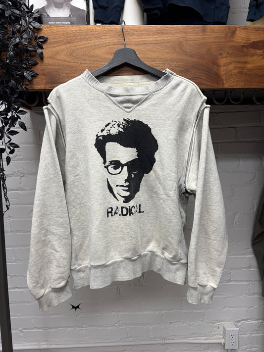 AW1998 Undercover ‘Small Parts’ Interchangable ‘Radical’ Grey Graphic Sweatshirt