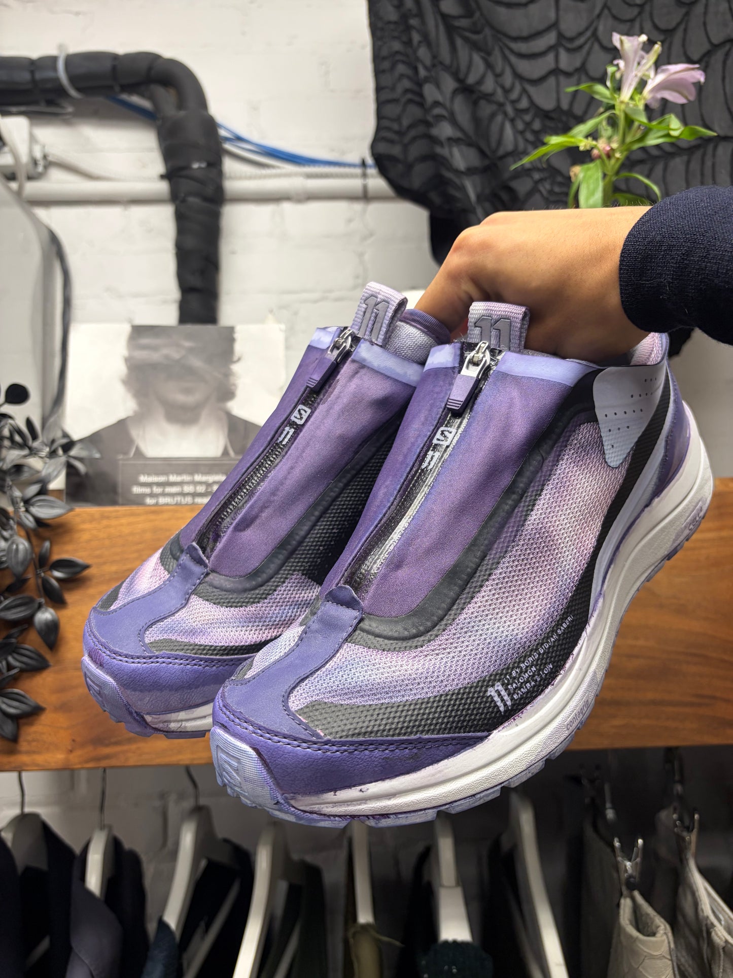 Boris Bidjan Saberi x Salomon ‘Bamba 2’ Purple Low Top Sneakers