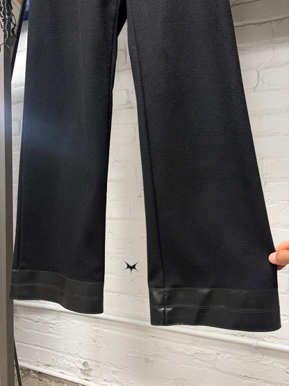 Kiko Kostadinov x Mckintosh Belted Black Low Rise Cashmere Pants