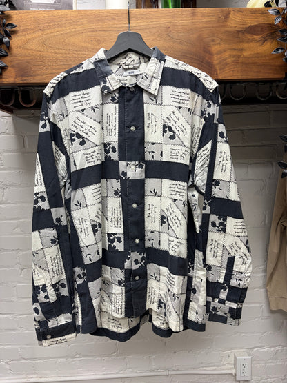 Bode ‘Signature’ Cotton Black/White Button Down Shirt
