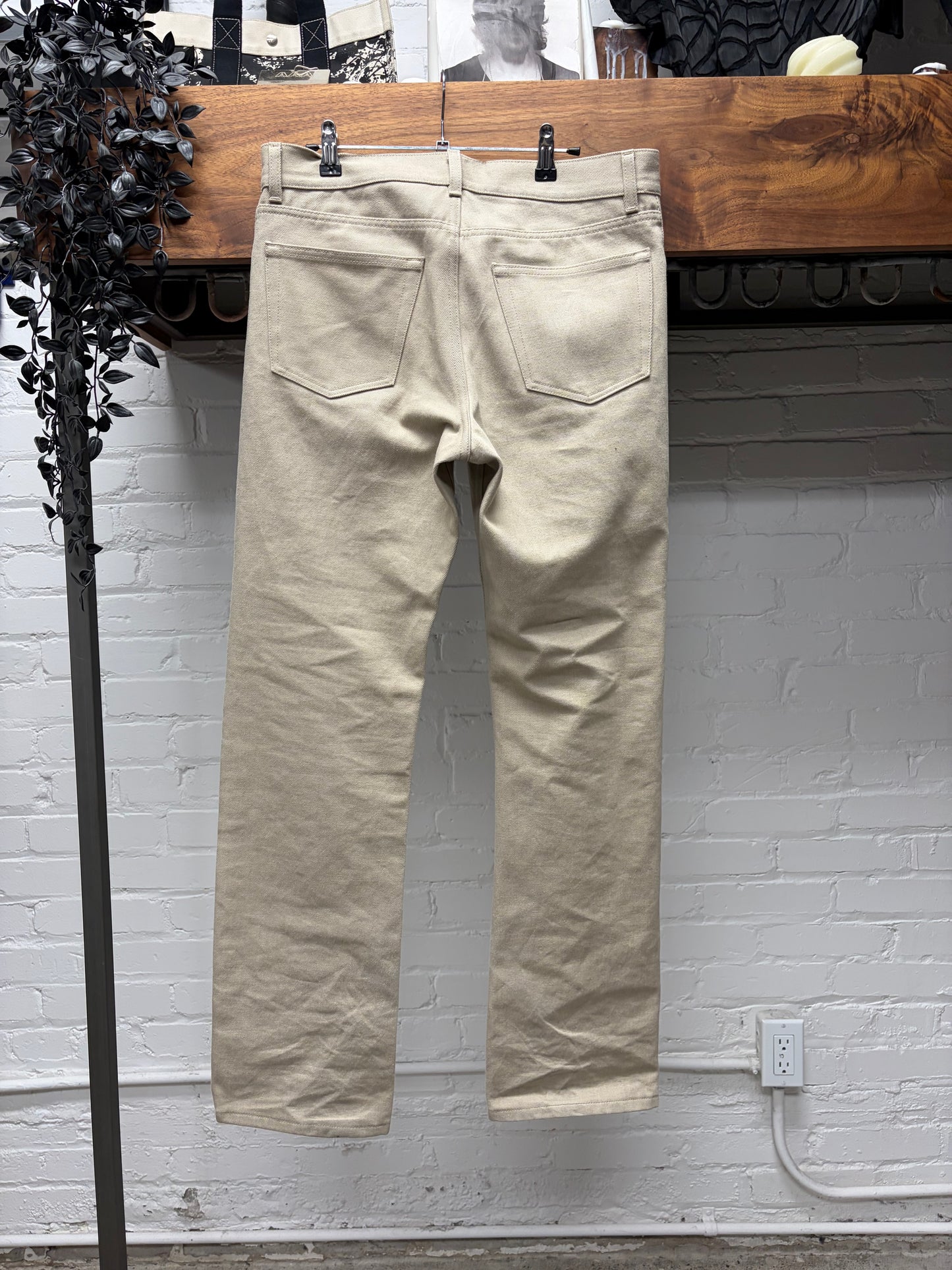 Vintage Helmut Lang ‘Sand’ Classic Raw Bootcut Denim