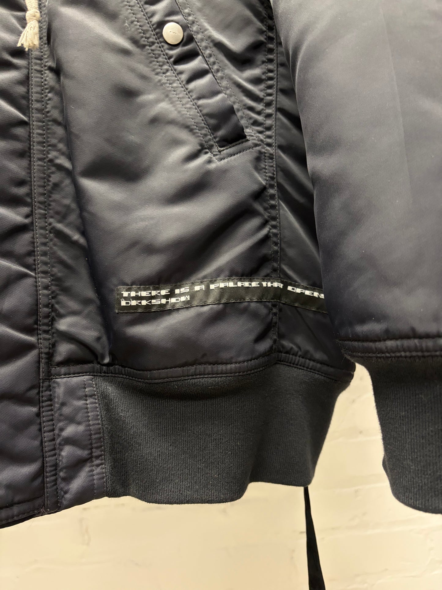 Rick Owens ‘Exploder’ Black Split Hood Padded Bomber Jacket