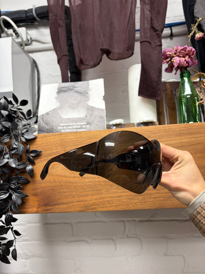 Balenciaga ‘Mask Butterfly’ Black Wraparound Sunglasses
