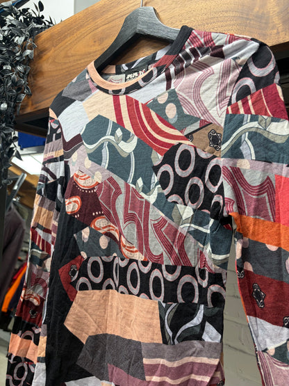 Vintage Jean Paul Gaultier ‘Abstract Art’ Mesh Long Sleeve Shirt