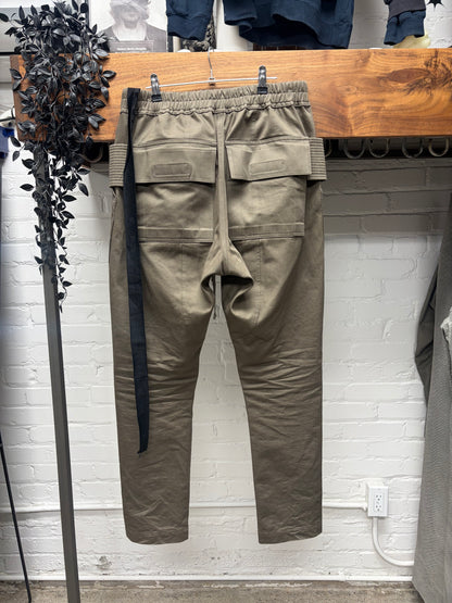 Rick Owens ‘Creatch’ Dust Brown Drawstring Cargo Pants