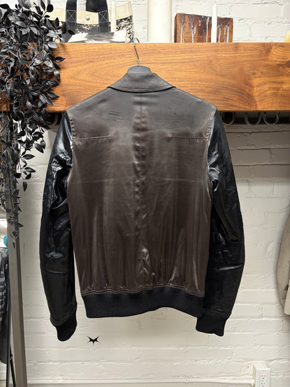 AW2009 Dior Homme ‘Angles’ Liquid Metal Layered Baseball Jacket