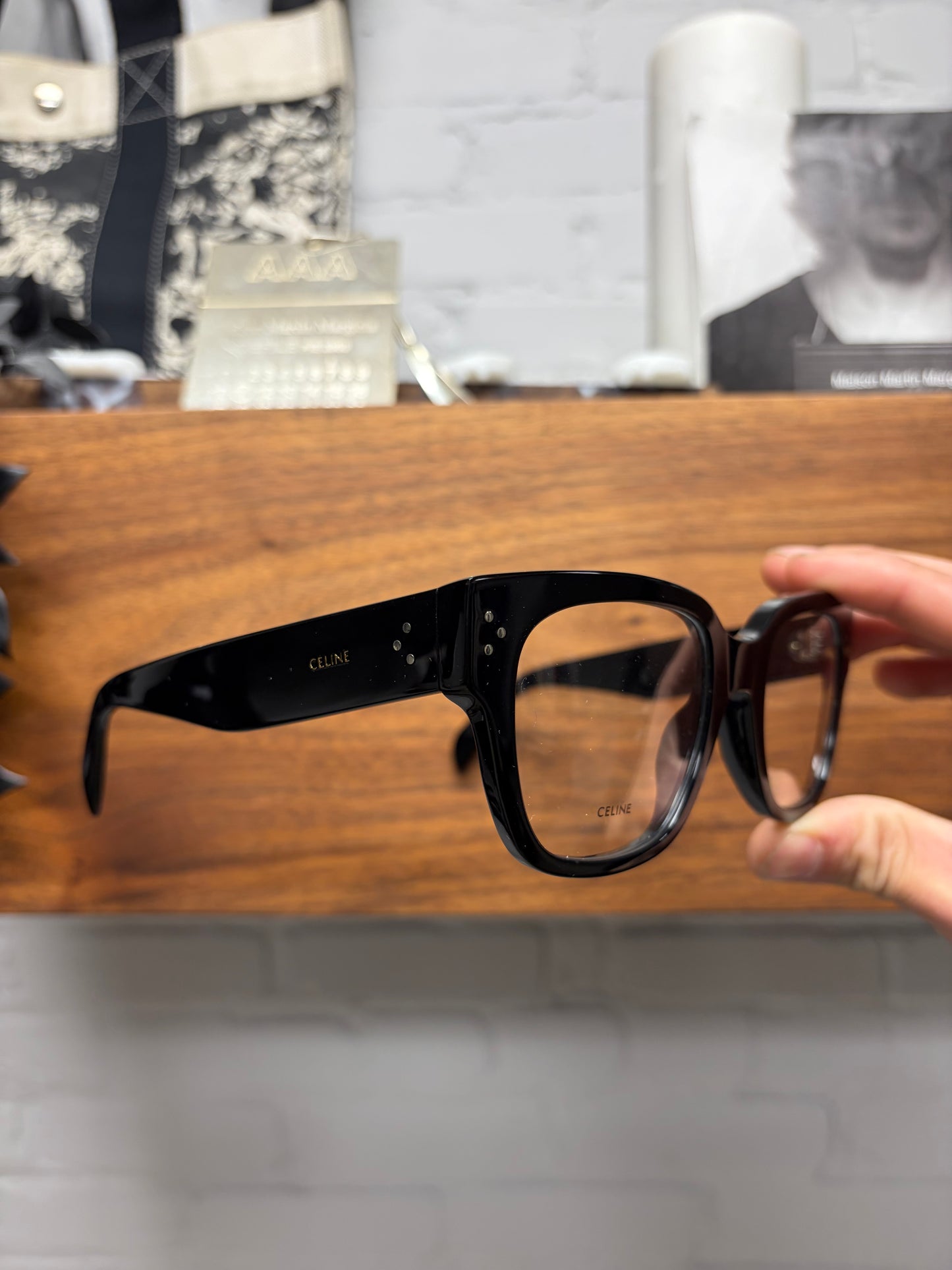 Celine ‘CL500661’ Square Shape Black Optical Glasses