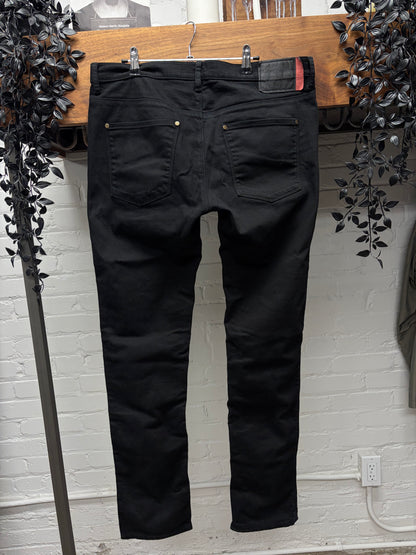 Acne Studios Raw Black Skinny Jeans
