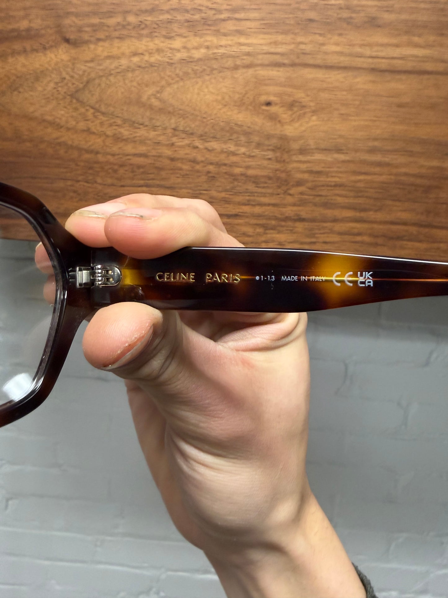 Celine ‘CL50134F’ Tortoiseshell Brown Rounded Optical Glasses