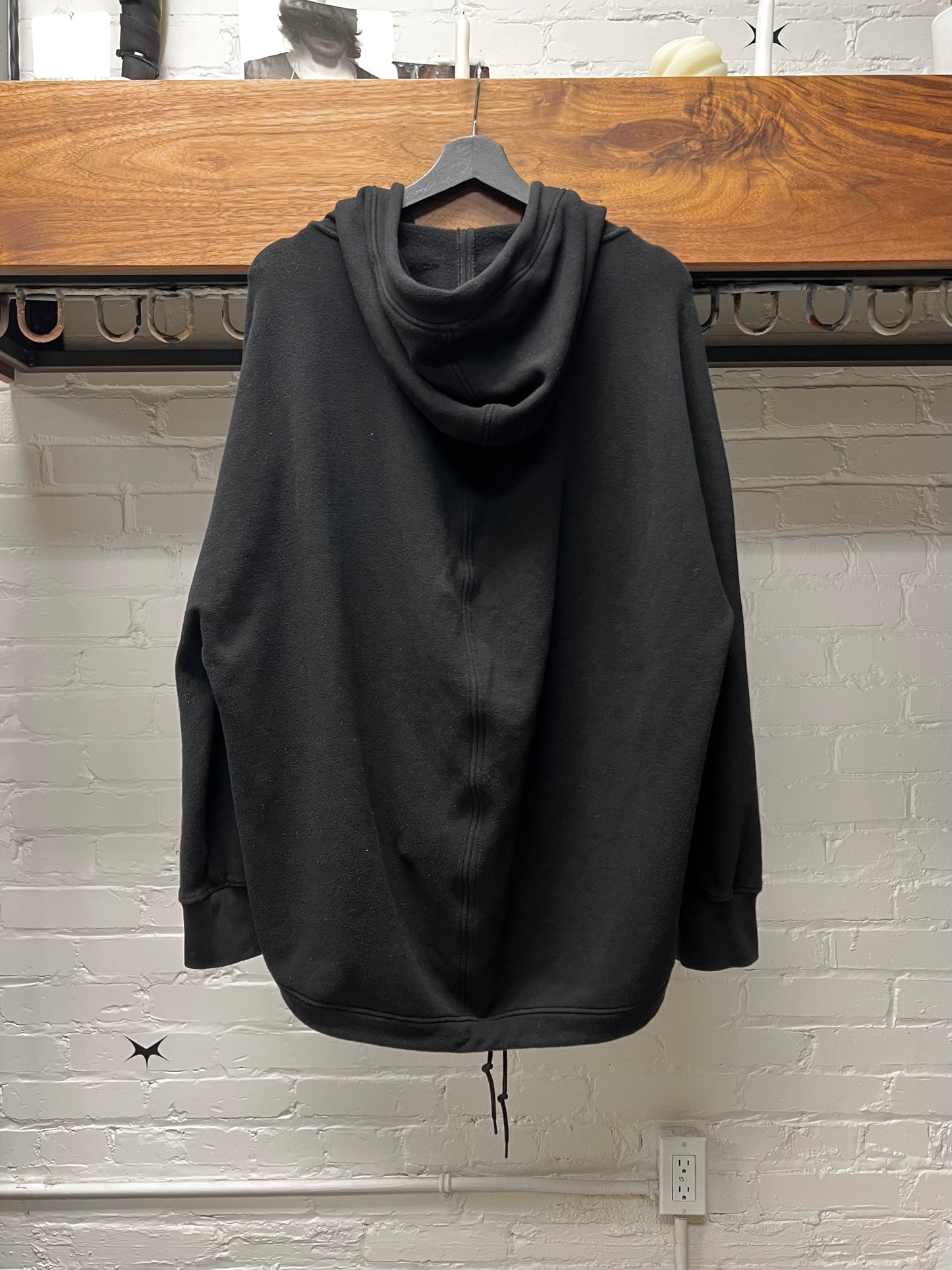 2017 Balenciaga ‘Simple Logo’ Black Zip-Up Hoodie