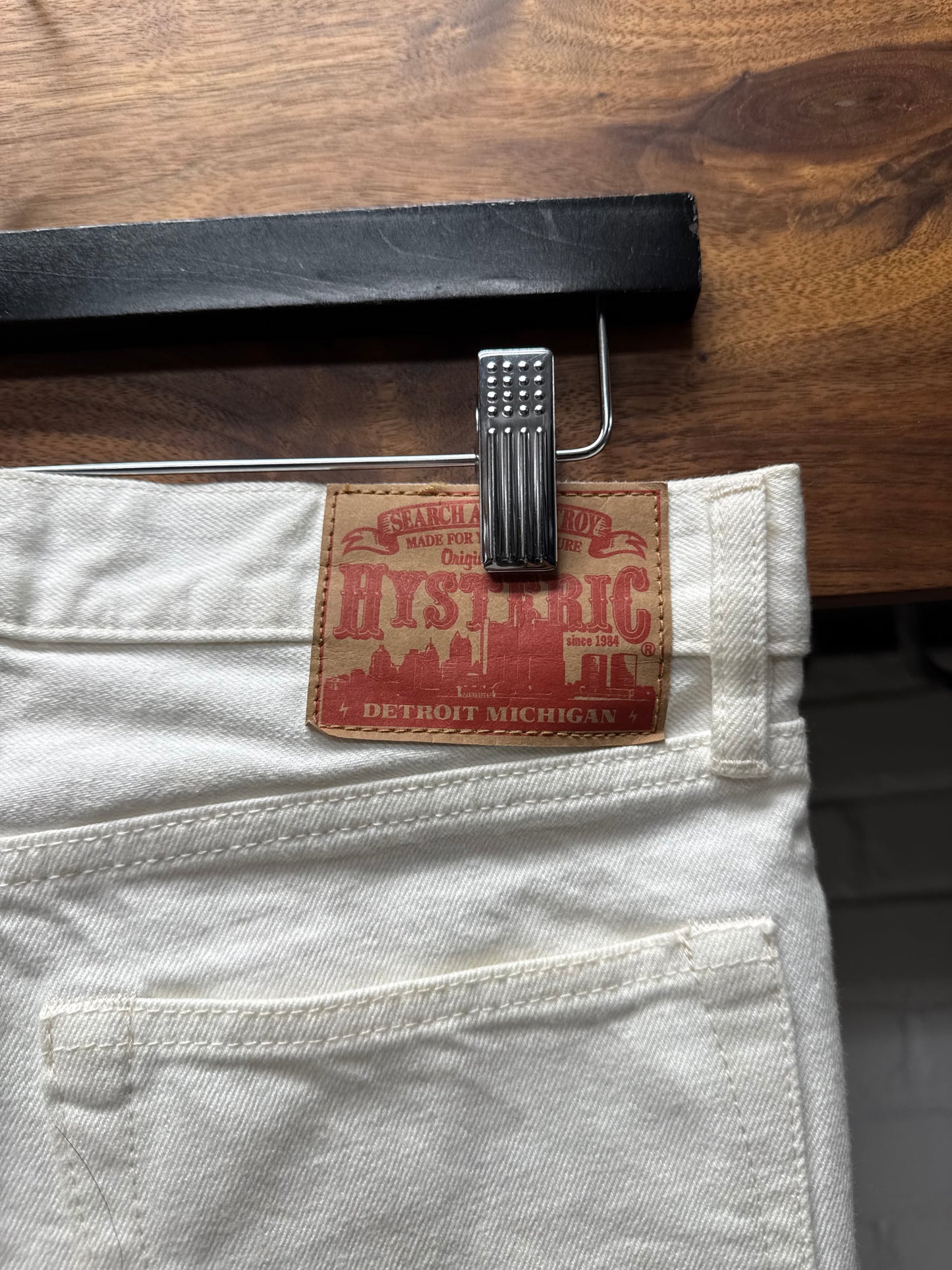 Hysteric Glamour ‘Studded’ White Skinny Denim