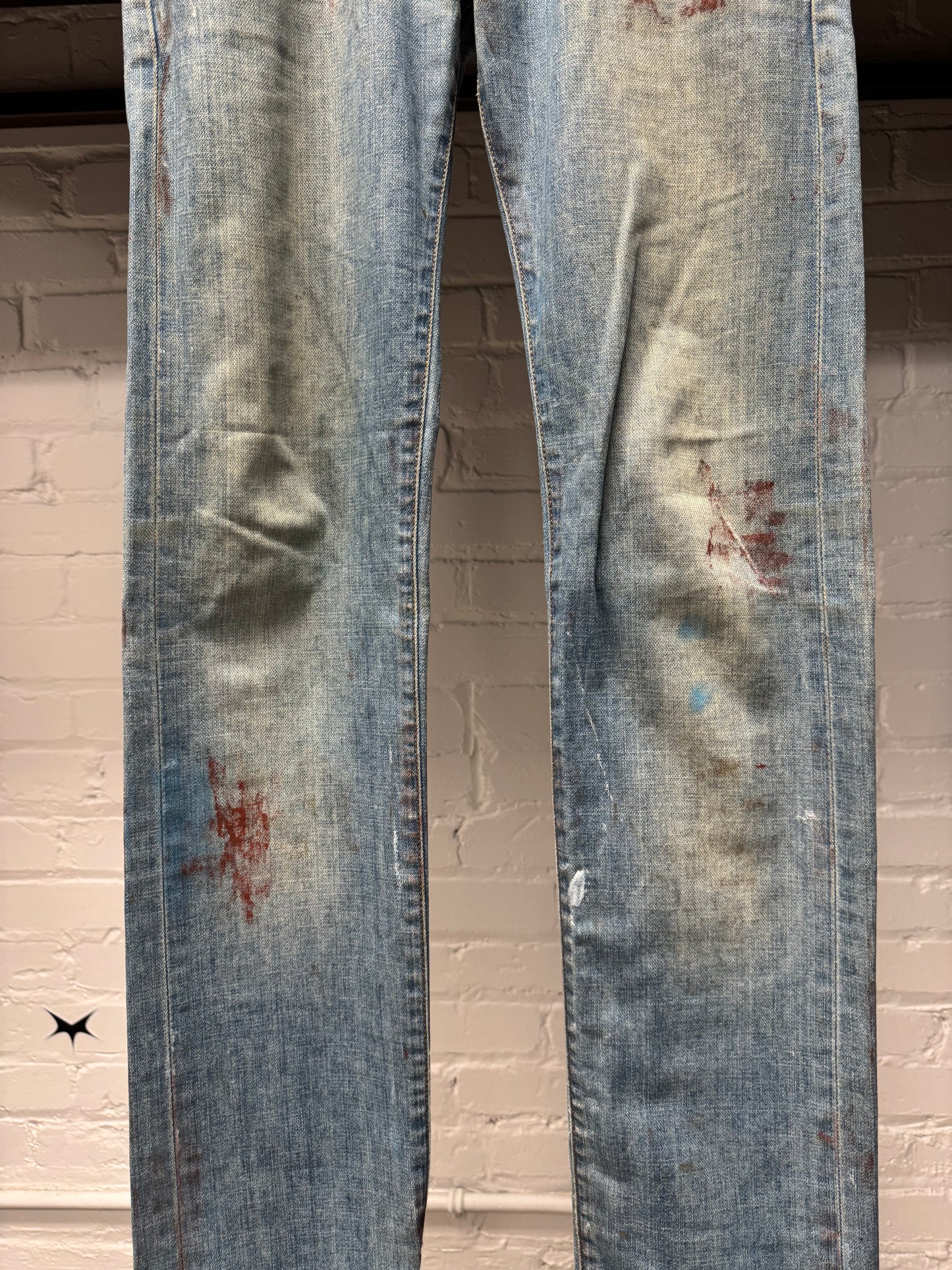 SS2010 Dior Homme ‘Wildcat’ Blood Stain Unaltered Denim