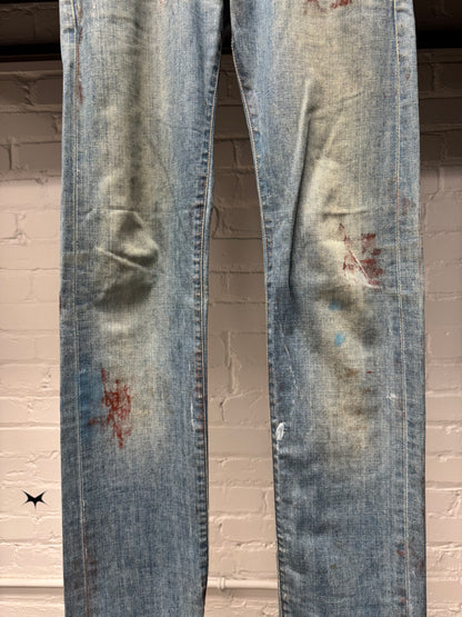 SS2010 Dior Homme ‘Wildcat’ Blood Stain Unaltered Denim