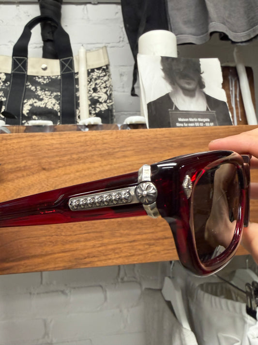 Chrome Hearts ‘Misselanus’ Crimson Red 925 Silver Sunglasses