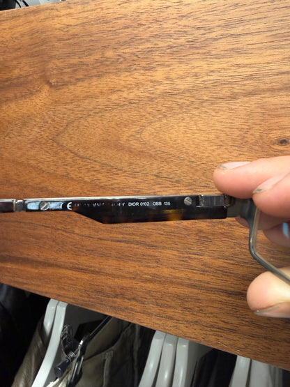 Dior Homme Tortoiseshell Rectangular Frame Prescription Glasses