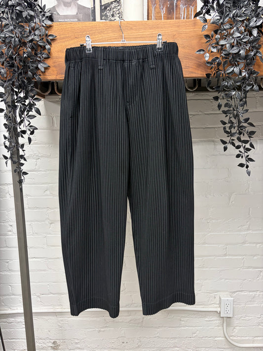 Issey Miyake Homme Plisse Pleated Black Trousers