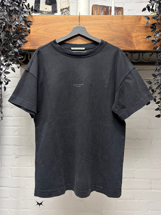 Acne Studios ‘Stockholm Logo’ Black Oversized T-Shirt