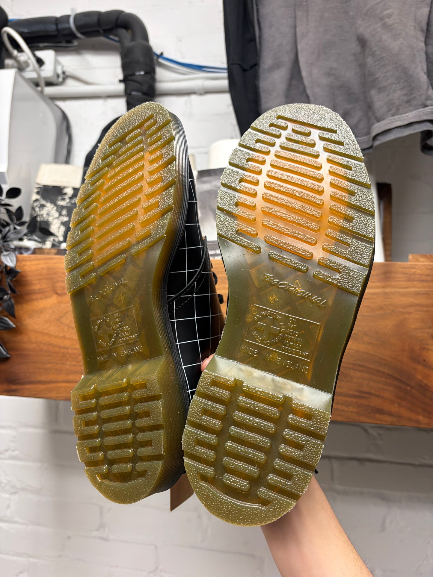 Undercover x Doc Martens ‘1461’ Grid Patterned Derbys