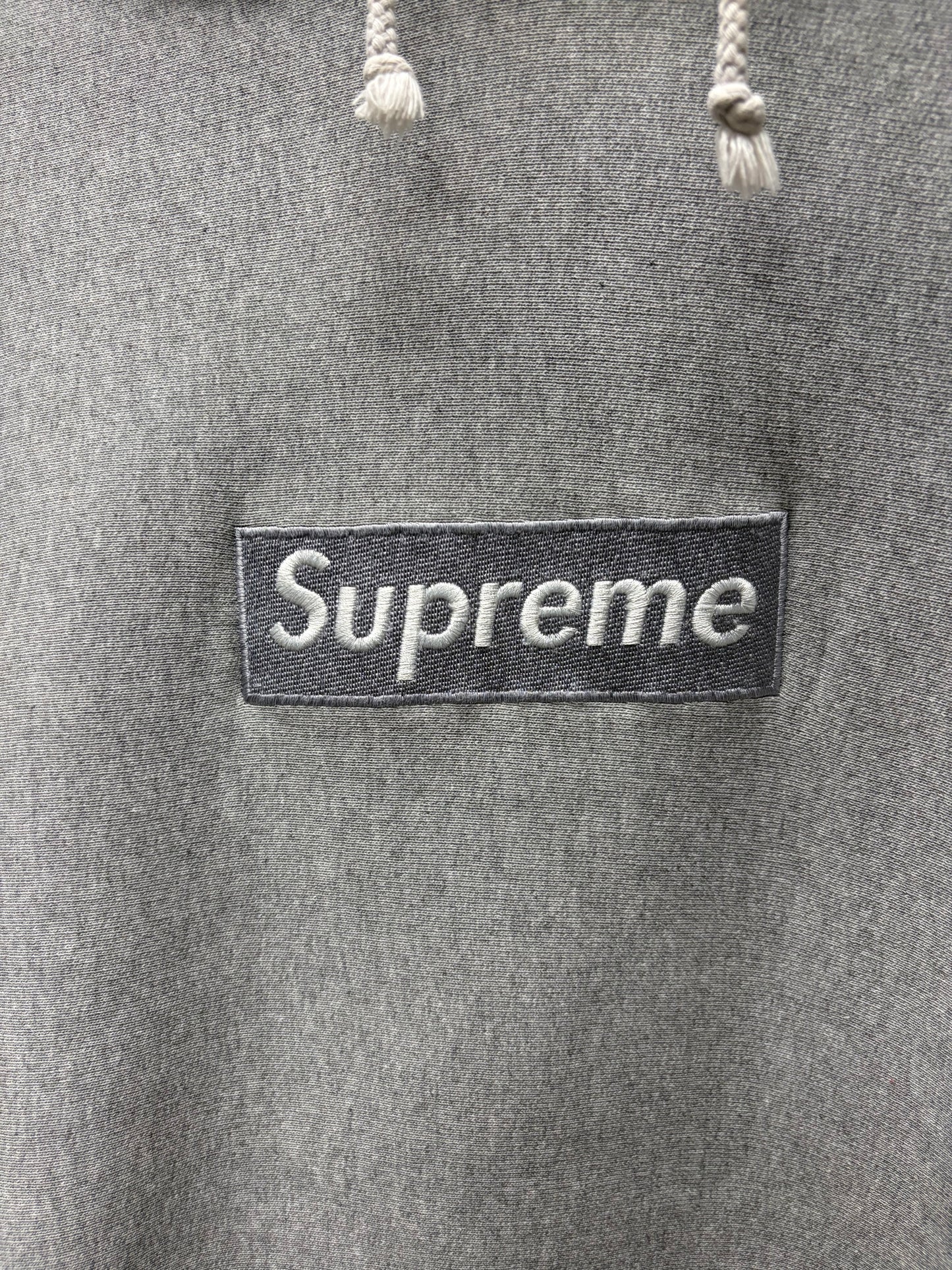 1999 Supreme ‘Box Logo’ Grey/Grey Cotton Pullover Hoodie