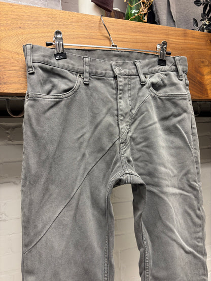 AW2010 Undercover ‘Reverse Running’ Darted Grey Skinny Jeans