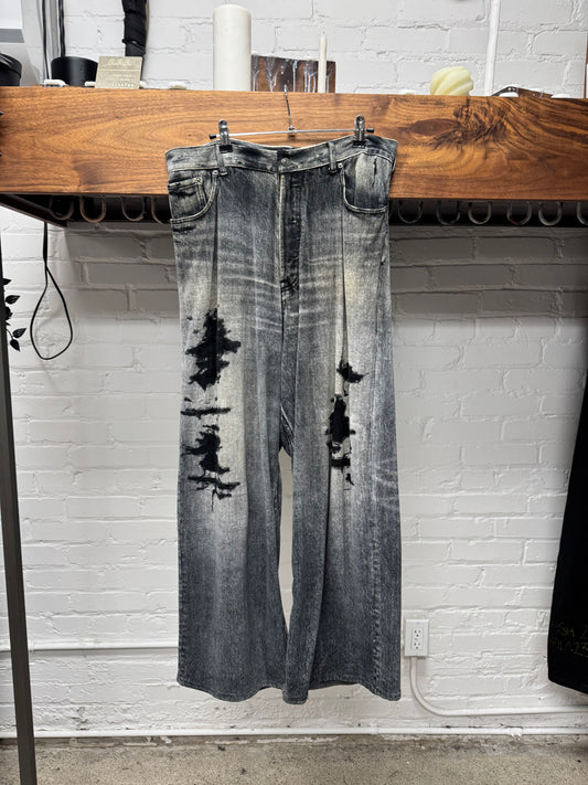 2023 Balenciaga ‘Trompe L’œil’ Sweatpant Denim