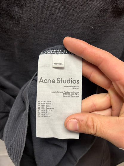 Acne Studios ‘Minimal Logo’ Black Oversized T-Shirt