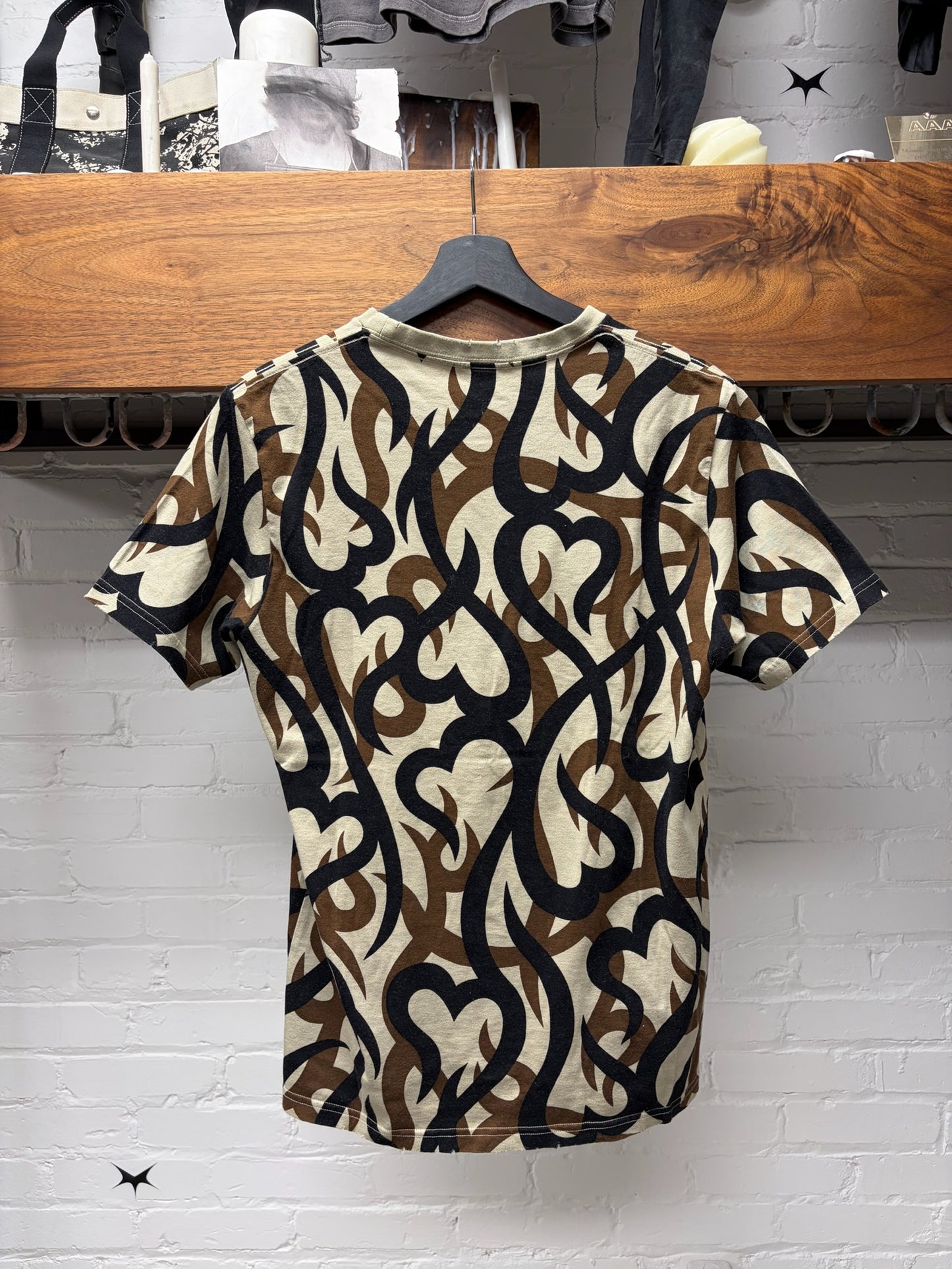 AW2004 Number (N)ine ‘Tribal Heart Camo’ Graphic T-Shirt