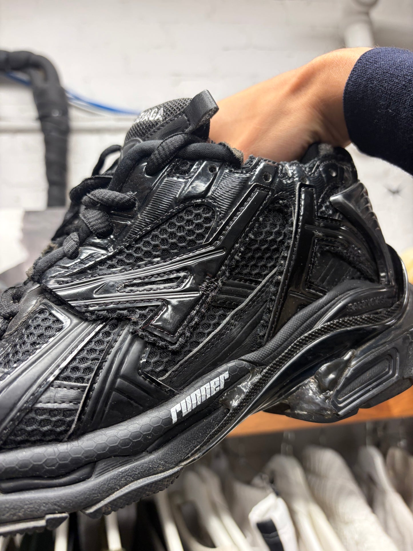 Balenciaga ‘Runner’ Triple Black Low Top Sneakers
