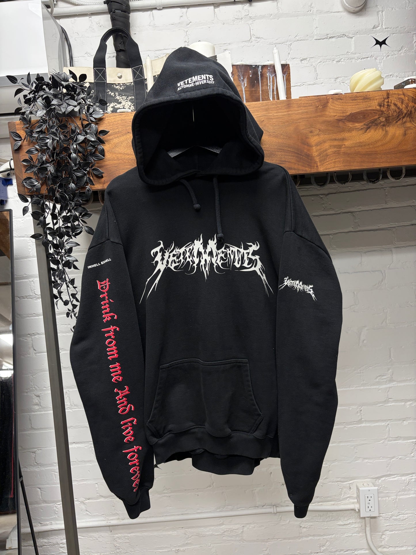 AW2017 Vetements Pour Homme ‘Total Fucking Darkness’ Hoodie