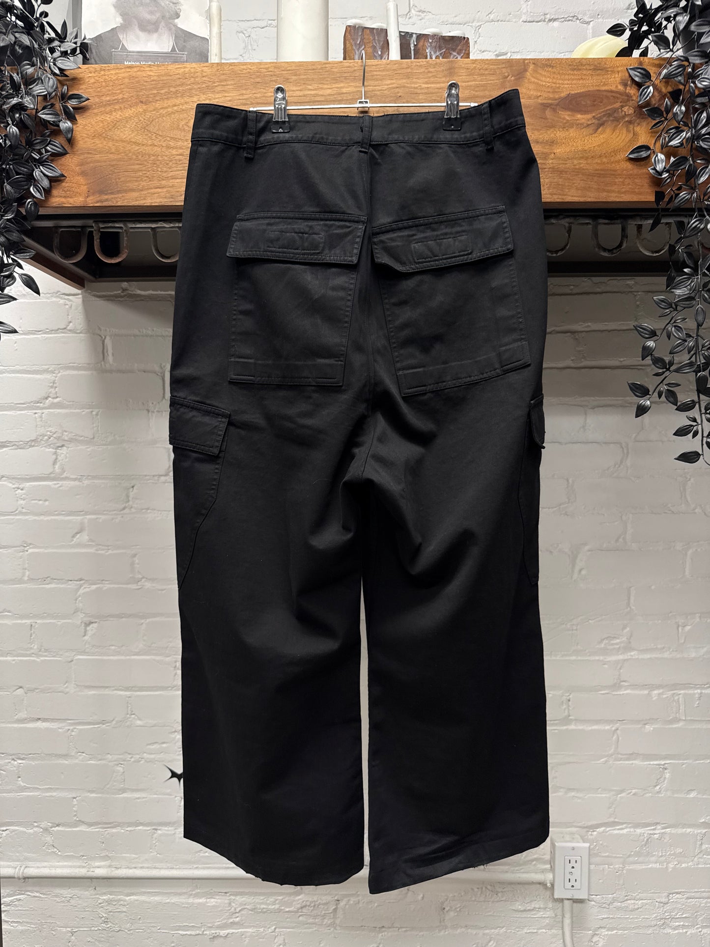 SS2024 Rick Owens ‘Lido’ Straight Leg Cotton Twill Cargo Pants