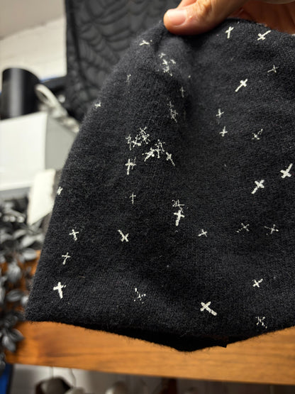 AW2002 Undercover ‘Witches Cell Division’ Black/White Cross Beanie