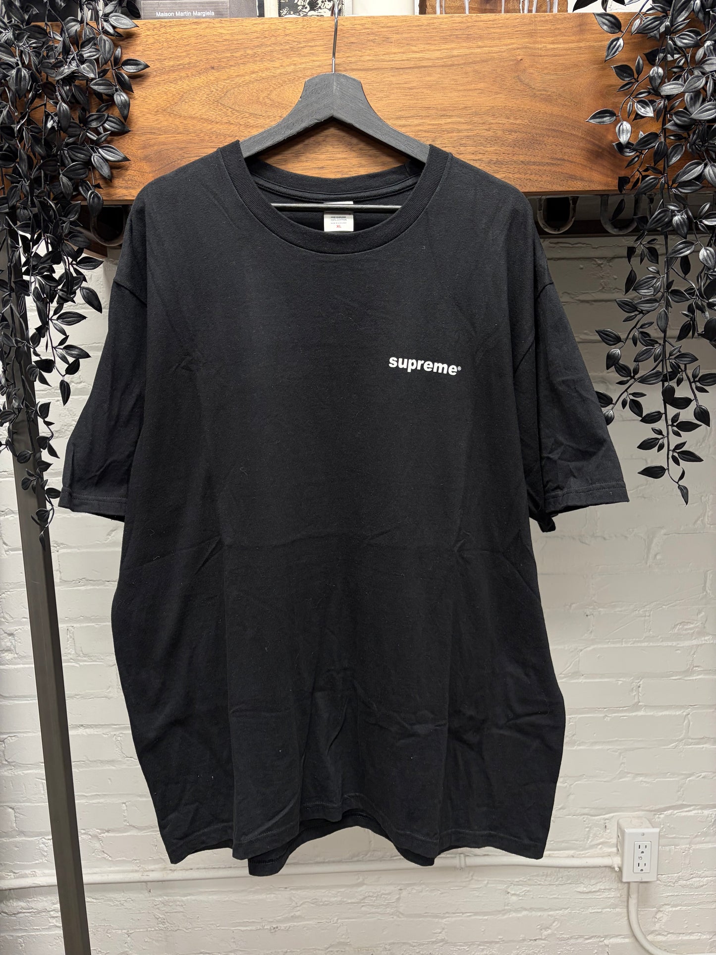 AW2024 Supreme ‘Fuck Money’ Black Graphic T-Shirt