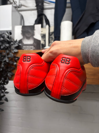 Balenciaga ‘Zen’ Black/Red Leather Low Top Sneakers