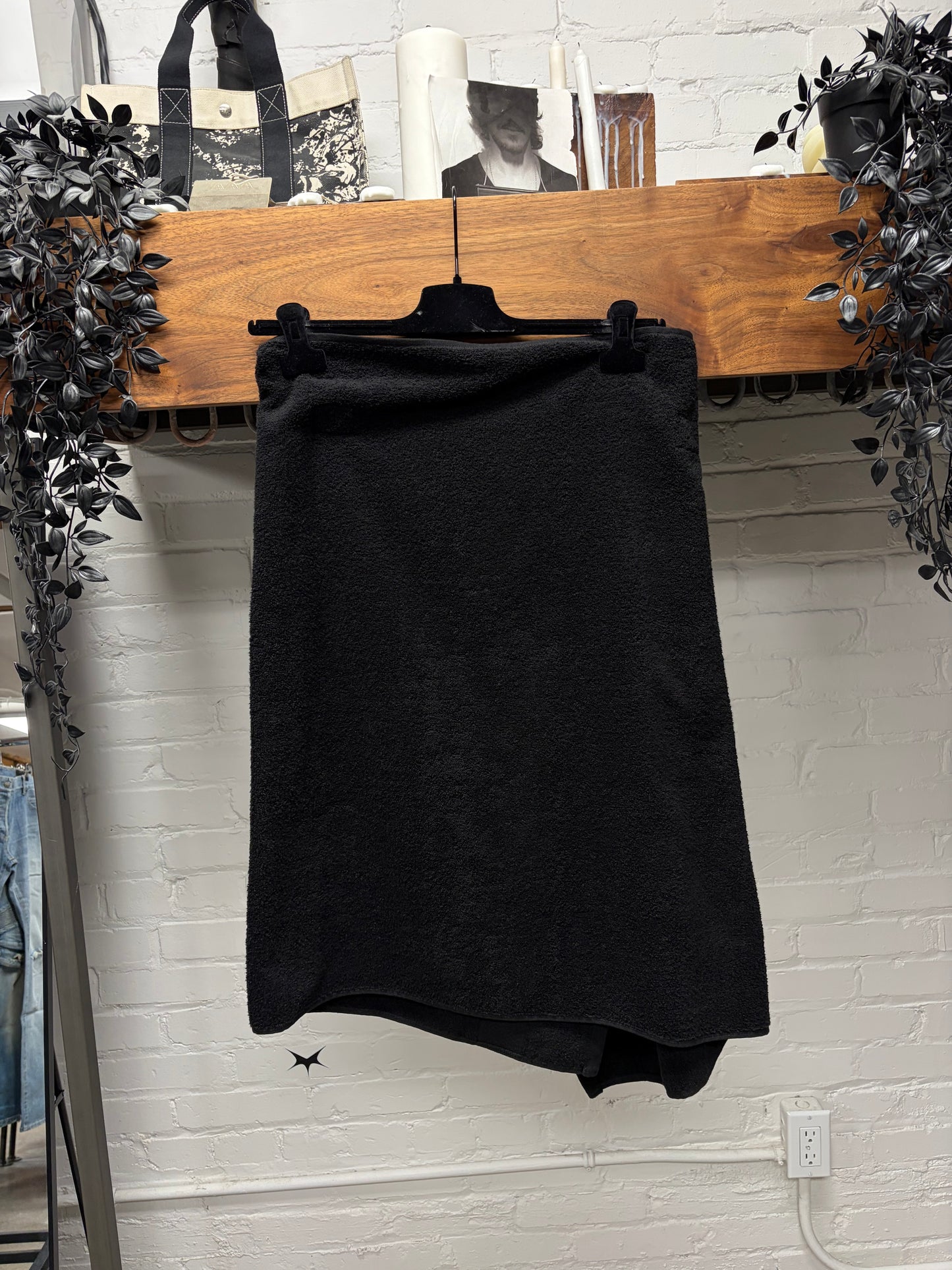 SS2024 Balenciaga ‘Towel’ Black Belted Skirt