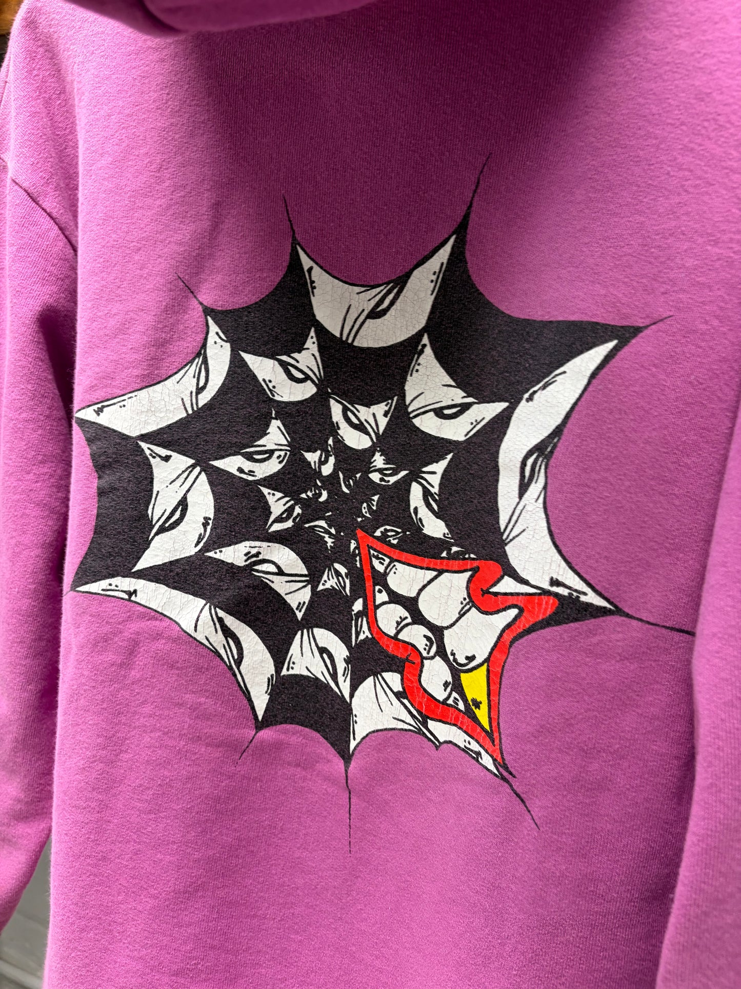 Chrome Hearts x Matty Boy ‘Spider Web’ Purple Floral Cross Logo Hoodie