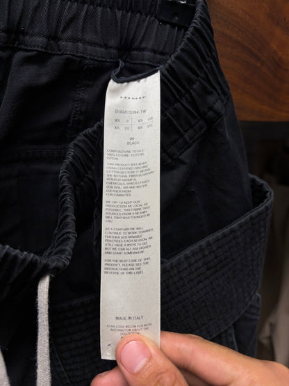 Rick Owens ‘Creatch’ Faded Black Wide Leg Drawstring Sweatpants