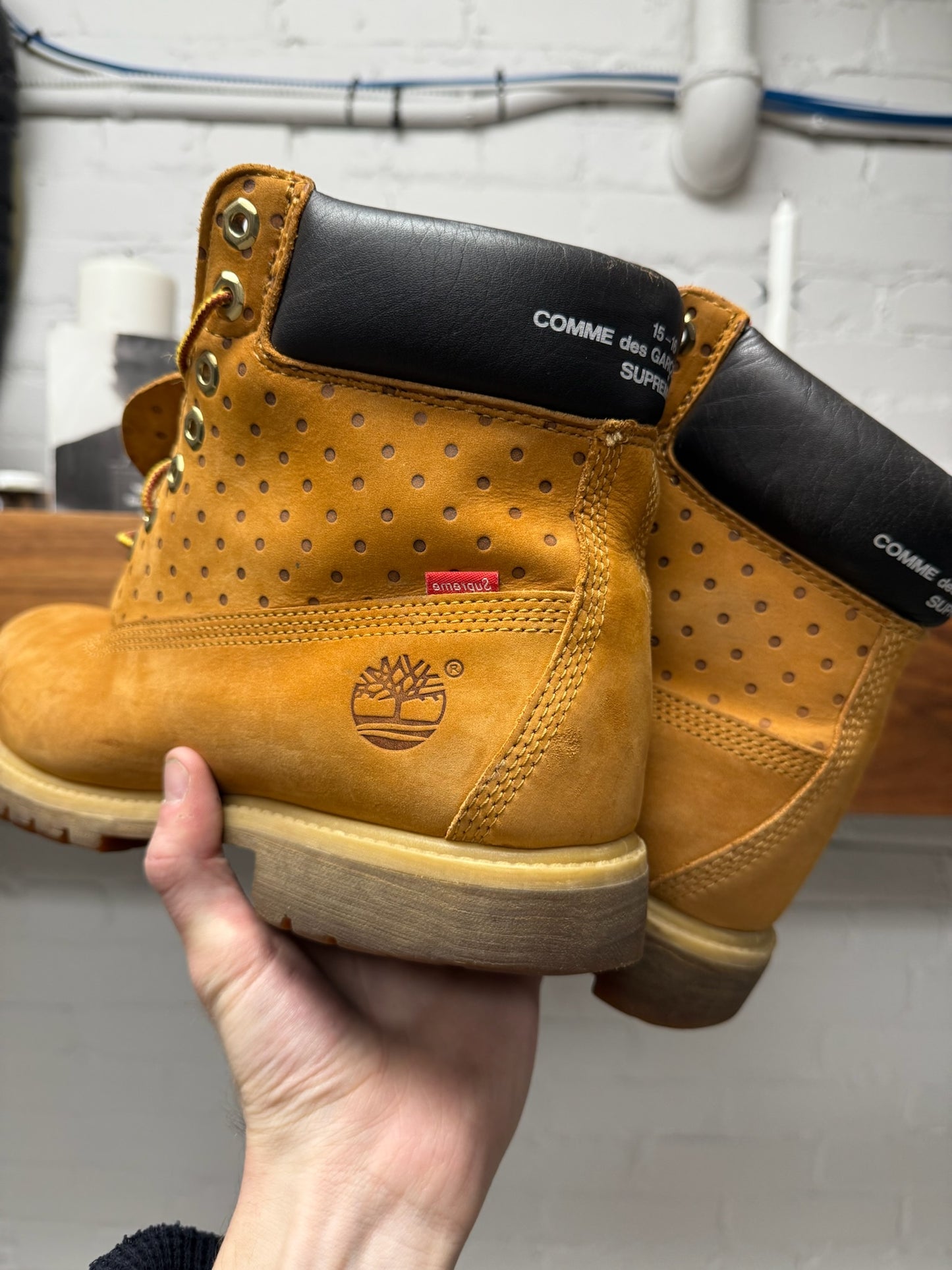 2015 Supreme x Comme Des Garçons Timberland Premium Boots