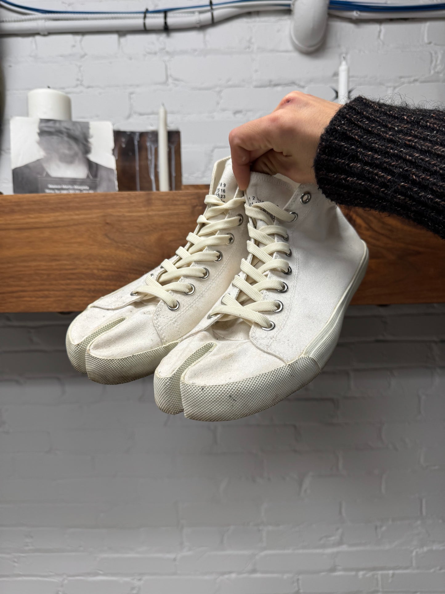 Maison Margiela ‘Tabi’ Split Toe High Top Sneakers