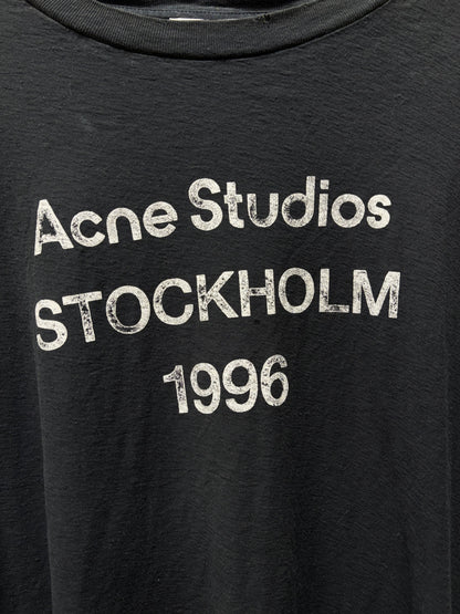 Acne Studios ‘Stockholm Logo’ Distressed Black T-Shirt