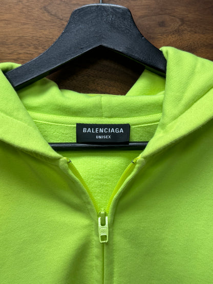 Balenciaga ‘World Food Programme’ Neon Zip Up Hoodie