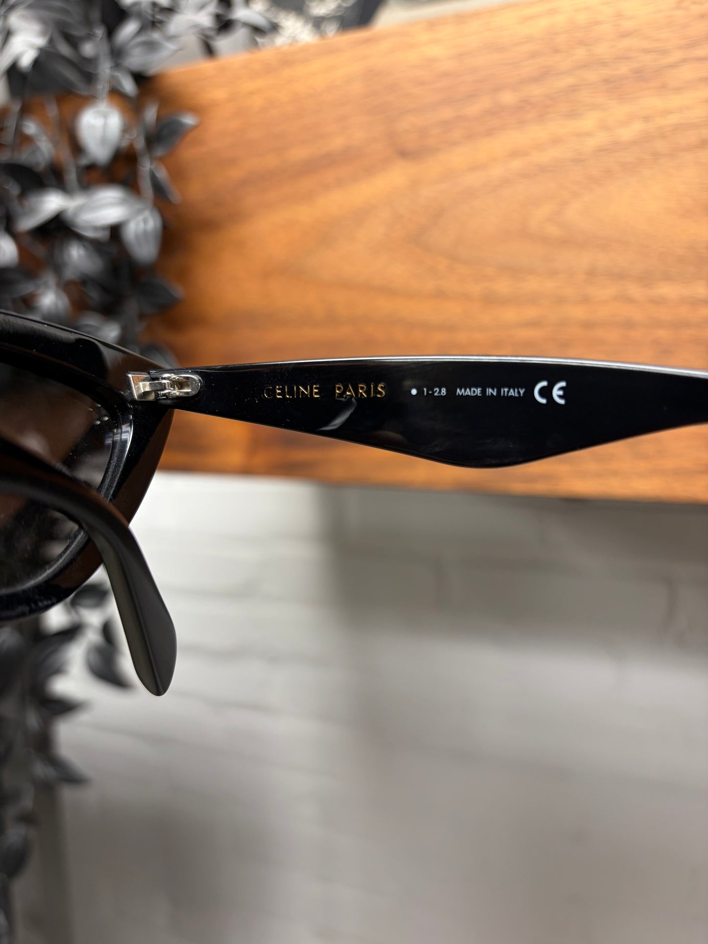 Celine ‘CL4019IN’ Cat Eye Black Sunglasses