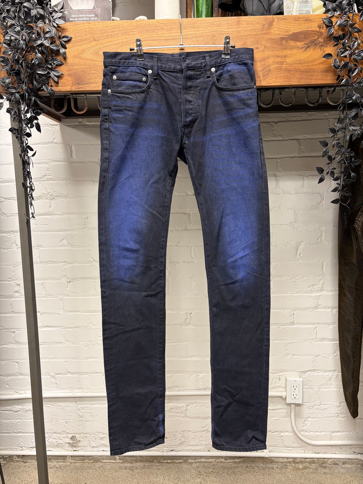 Dior Homme ‘Overdyed’ Blue Fade ‘Unaltered’ Skinny Jeans