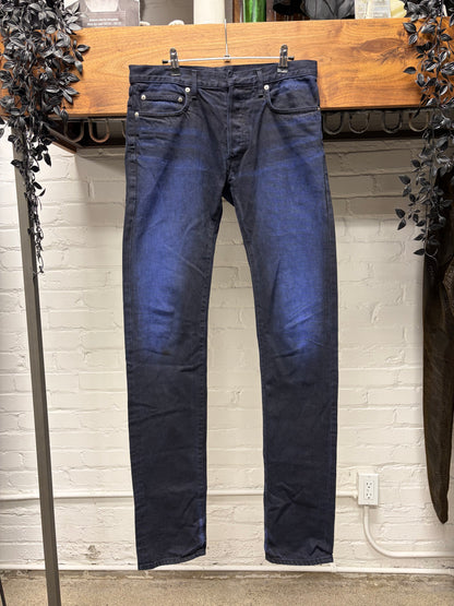 Dior Homme ‘Overdyed’ Blue Fade ‘Unaltered’ Skinny Jeans