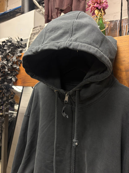 2024 Maison Margiela ‘Numbers Logo’ Embroidered Black Zip-Up Hoodie