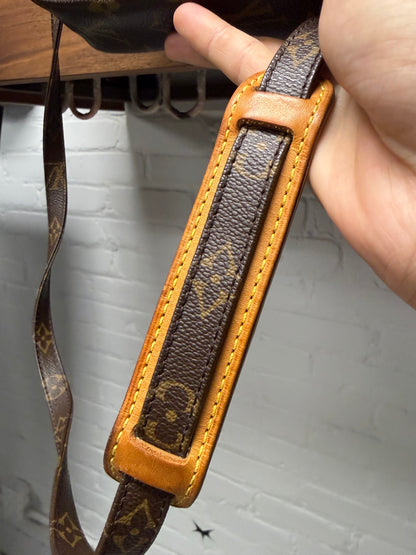 Louis Vuitton ‘Danube’ Brown Leather Monogram Side-Bag