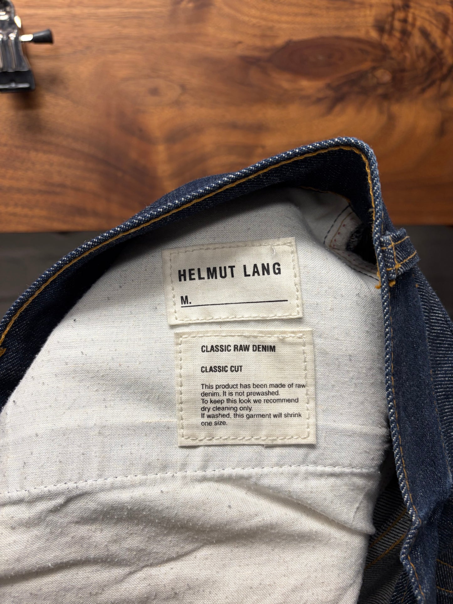 Vintage Helmut Lang ‘Classic Raw Denim’ Bootcut Jeans