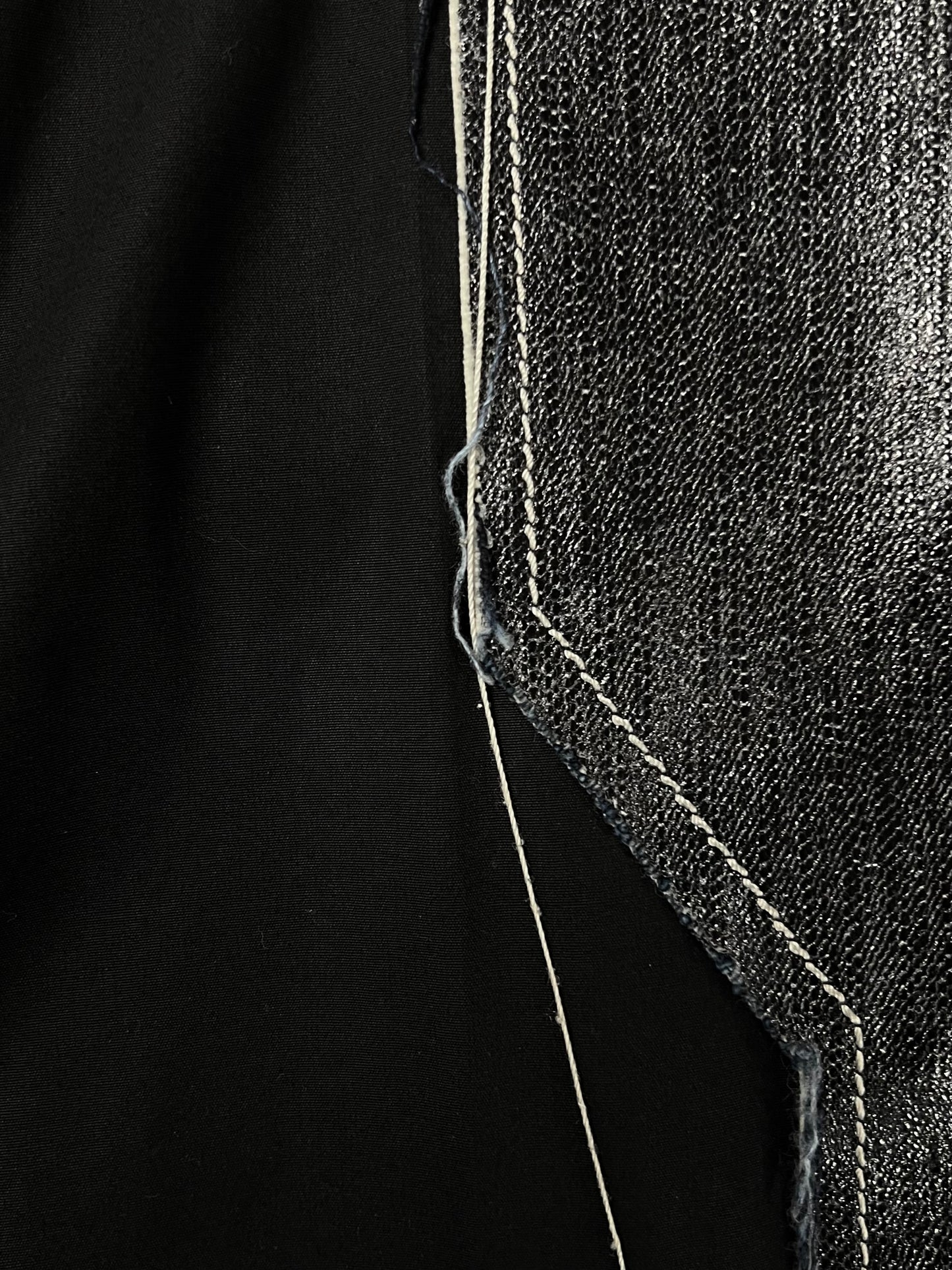 SS2019 Rick Owens ‘Babel’ Wax Panelled Denim