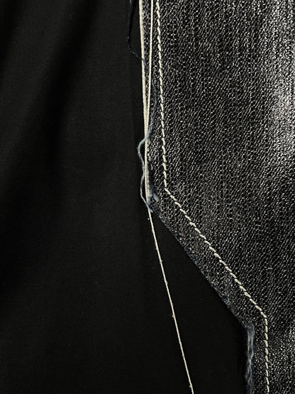 SS2019 Rick Owens ‘Babel’ Wax Panelled Denim