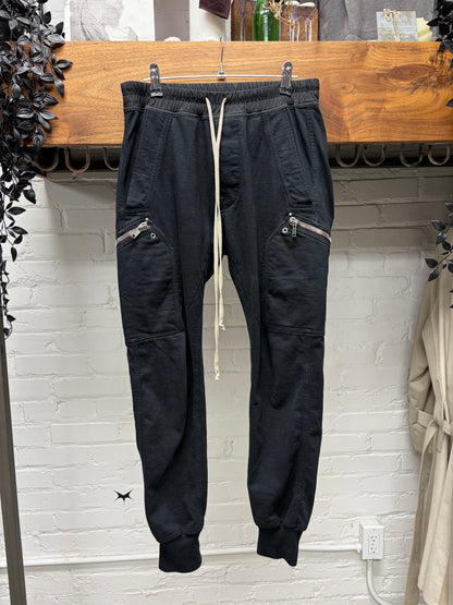 AW2020 Rick Owens ‘Performa’ Black Cotton ‘Cargo Joggers’