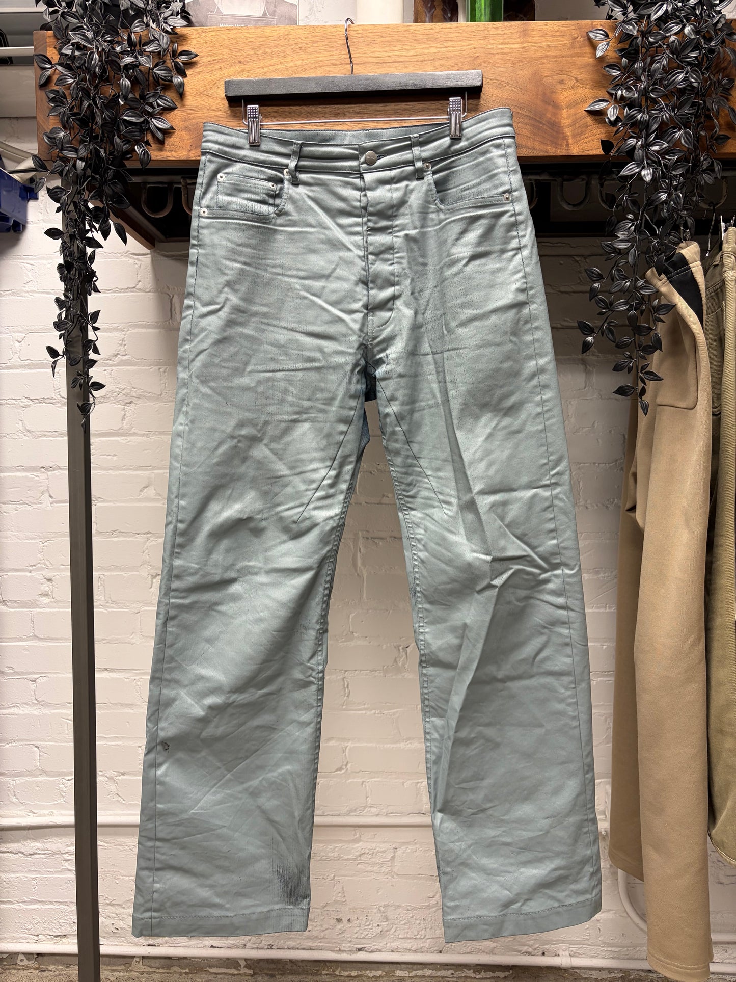 SS2025 Rick Owens ‘Hollywood’ Geth Cut Mouthwash Wide Leg Denim